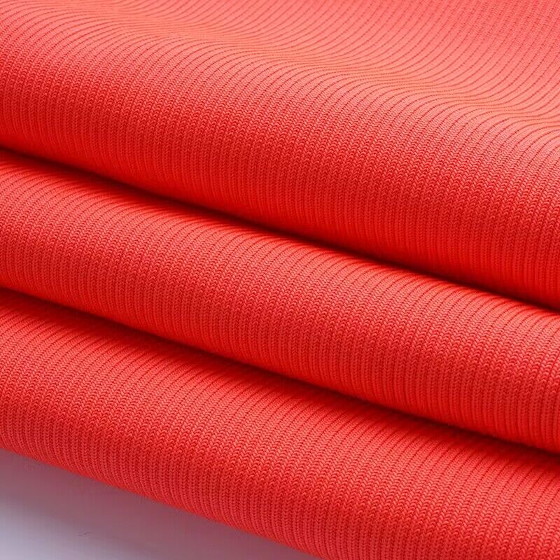 Gân Bằng polyester/spandex, 2 mm, Màu tùy chỉnh, Nhuộm liên tục